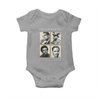 Freedom Fighters Heritage Baby Onesie Malcolm X Marcus Garvey Huey P Newton Steve Biko Revolution - Wonder Print Shop