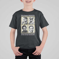Freedom Fighters Heritage T Shirt For Kid Malcolm X Marcus Garvey Huey P Newton Steve Biko Revolution - Wonder Print Shop