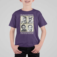 Freedom Fighters Heritage T Shirt For Kid Malcolm X Marcus Garvey Huey P Newton Steve Biko Revolution - Wonder Print Shop