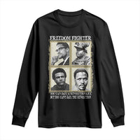 Freedom Fighters Heritage Long Sleeve Shirt Malcolm X Marcus Garvey Huey P Newton Steve Biko Revolution - Wonder Print Shop