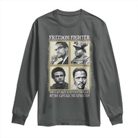 Freedom Fighters Heritage Long Sleeve Shirt Malcolm X Marcus Garvey Huey P Newton Steve Biko Revolution - Wonder Print Shop