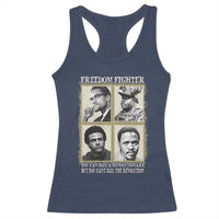 Freedom Fighters Heritage Racerback Tank Top Malcolm X Marcus Garvey Huey P Newton Steve Biko Revolution - Wonder Print Shop