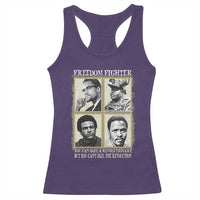 Freedom Fighters Heritage Racerback Tank Top Malcolm X Marcus Garvey Huey P Newton Steve Biko Revolution - Wonder Print Shop