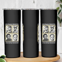 Freedom Fighters Heritage Skinny Tumbler Malcolm X Marcus Garvey Huey P Newton Steve Biko Revolution - Wonder Print Shop