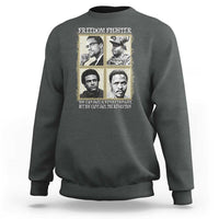 Freedom Fighters Heritage Sweatshirt Malcolm X Marcus Garvey Huey P Newton Steve Biko Revolution - Wonder Print Shop