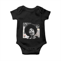Angela Davis Baby Onesie Raise Your Voice Revolutionary Power Liberation - Wonder Print Shop