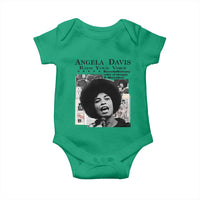 Angela Davis Baby Onesie Raise Your Voice Revolutionary Power Liberation - Wonder Print Shop