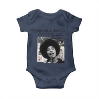 Angela Davis Baby Onesie Raise Your Voice Revolutionary Power Liberation - Wonder Print Shop