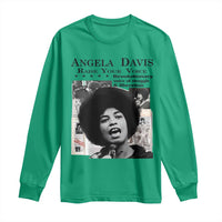 Angela Davis Long Sleeve Shirt Raise Your Voice Revolutionary Power Liberation - Wonder Print Shop