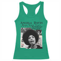 Angela Davis Racerback Tank Top Raise Your Voice Revolutionary Power Liberation - Wonder Print Shop