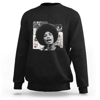Angela Davis Sweatshirt Raise Your Voice Revolutionary Power Liberation - Wonder Print Shop