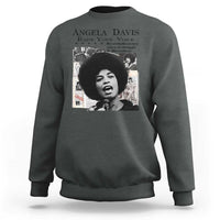 Angela Davis Sweatshirt Raise Your Voice Revolutionary Power Liberation - Wonder Print Shop