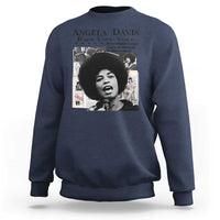 Angela Davis Sweatshirt Raise Your Voice Revolutionary Power Liberation - Wonder Print Shop