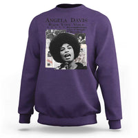 Angela Davis Sweatshirt Raise Your Voice Revolutionary Power Liberation - Wonder Print Shop