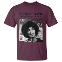 Angela Davis T Shirt Raise Your Voice Revolutionary Power Liberation - Wonder Print Shop