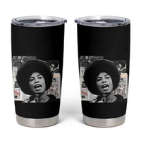 Angela Davis Tumbler Cup Raise Your Voice Revolutionary Power Liberation - Wonder Print Shop