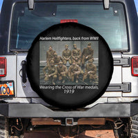 Harlem Hellfighters 1919 WWII Heroes Spare Tire Cover Cross of War Medal Tribute African American Black History - Wonder Print Shop