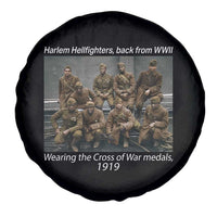 Harlem Hellfighters 1919 WWII Heroes Spare Tire Cover Cross of War Medal Tribute African American Black History - Wonder Print Shop