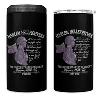 Harlem Hellfighters Tribute 4 in 1 Can Cooler Tumbler 369th Infantry Regiment Military Soldiers Vintage - Wonder Print Shop