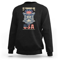Uncle Sam Sweatshirt My Pronouns Are USA - Wonder Print Shop