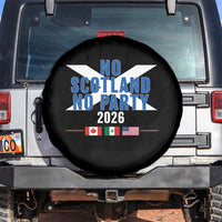No Scotland No Party 2026 Saltire Flag Spare Tire Cover Game Day Soccer Fans Football Tournament