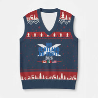 No Scotland No Party 2026 Saltire Flag V-Neck Knit Sweater Vest Game Day Soccer Fans Football Tournament