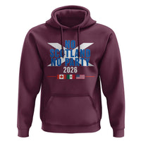 No Scotland No Party 2026 Saltire Flag Hoodie Game Day Soccer Fans Football Tournament