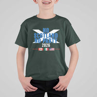 No Scotland No Party 2026 Saltire Flag T Shirt For Kid Game Day Soccer Fans Football Tournament