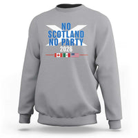 No Scotland No Party 2026 Saltire Flag Sweatshirt Game Day Soccer Fans Football Tournament