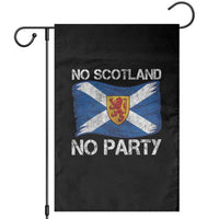 No Scotland No Party Saltire Flag Lion Rampant Crest Garden Flag Game Day Soccer Fans Football Tournament