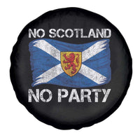 No Scotland No Party Saltire Flag Lion Rampant Crest Spare Tire Cover Game Day Soccer Fans Football Tournament