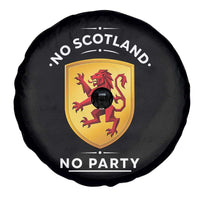 No Scotland No Party Gold Heraldic Shield Red Lion Rampant Spare Tire Cover Game Day Soccer Fans Football Tournament