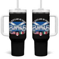 No Scotland No Party 2026 North American Football Tournament Tumbler With Handle Game Day Soccer Fans