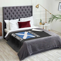 Nae Scotland Nae Party Saltire Flag Throw Blanket Vintage Scottish Accent Soccer Fans Football Tournament