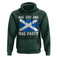 Nae Scotland Nae Party Saltire Flag Hoodie Vintage Scottish Accent Soccer Fans Football Tournament