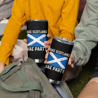 Nae Scotland Nae Party Saltire Flag Tumbler Cup Vintage Scottish Accent Soccer Fans Football Tournament
