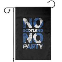 No Scotland No Party Saltire Flag Garden Flag Football Fans Soccer Tournament Sports Lover