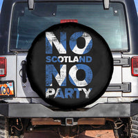 No Scotland No Party Saltire Flag Spare Tire Cover Football Fans Soccer Tournament Sports Lover