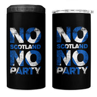 No Scotland No Party Saltire Flag 4 in 1 Can Cooler Tumbler Football Fans Soccer Tournament Sports Lover
