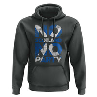 No Scotland No Party Saltire Flag Hoodie Football Fans Soccer Tournament Sports Lover
