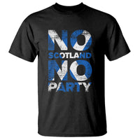 No Scotland No Party Saltire Flag T Shirt Football Fans Soccer Tournament Sports Lover
