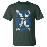 No Scotland No Party Saltire Flag T Shirt Football Fans Soccer Tournament Sports Lover