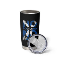 No Scotland No Party Saltire Flag Tumbler Cup Football Fans Soccer Tournament Sports Lover