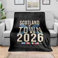 Scotland in Town 2026 Football Fans Throw Blanket Soccer Tournament North American Sports Lovers