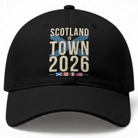 Scotland in Town 2026 Football Fans Baseball Cap Soccer Tournament North American Sports Lovers