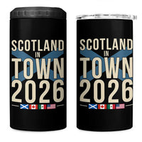 Scotland in Town 2026 Football Fans 4 in 1 Can Cooler Tumbler Soccer Tournament North American Sports Lovers