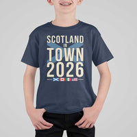 Scotland in Town 2026 Football Fans T Shirt For Kid Soccer Tournament North American Sports Lovers