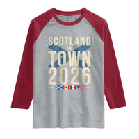 Scotland in Town 2026 Football Fans Raglan Shirt Soccer Tournament North American Sports Lovers