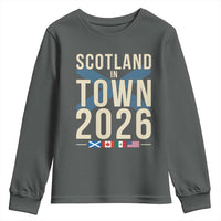 Scotland in Town 2026 Football Fans Youth Sweatshirt Soccer Tournament North American Sports Lovers