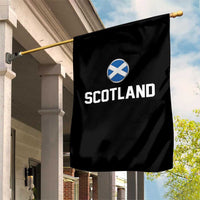 Scotland Round Saltire Flag Emblem Garden Flag Classic Varsity Typography Sports Fans